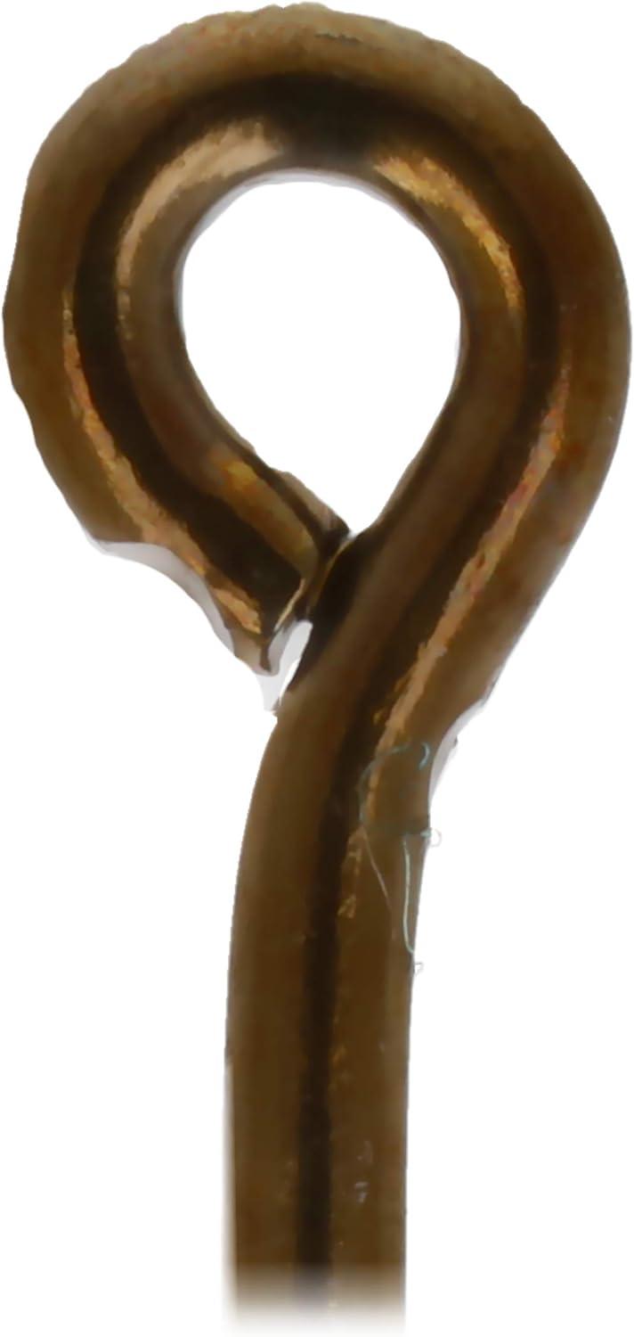 imageEagle Claw 084F2 Plain Shank Offset Fishing Hook 50 Piece Bronze