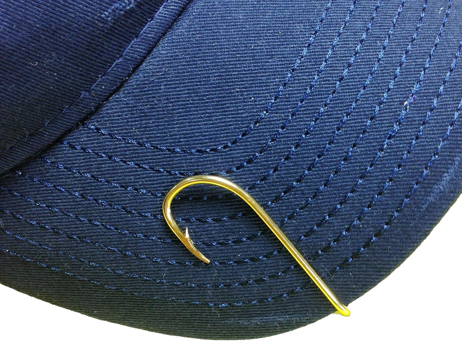 imageEagle Claw Hat Fish Hook Set of Two Gold Hat Hook pins Plus a Free Deer Decal with Your Order