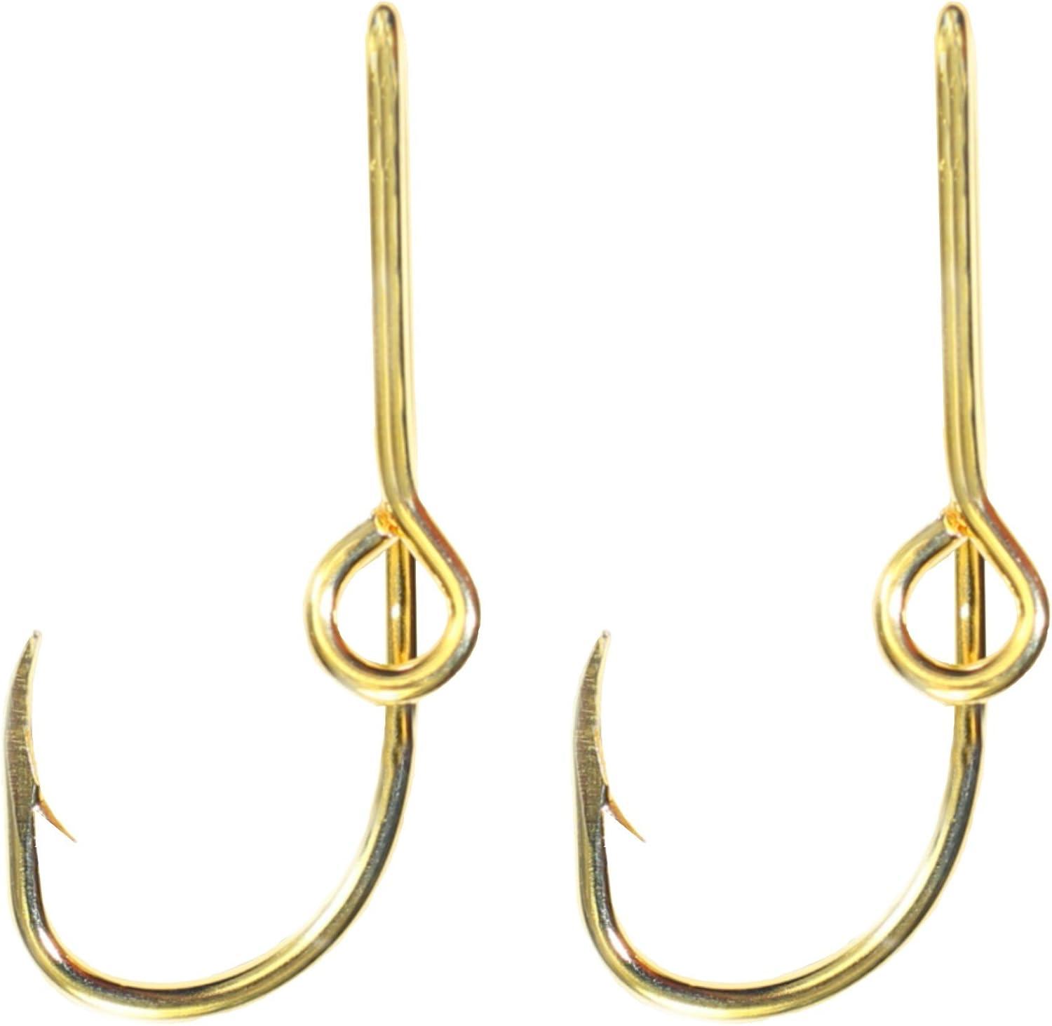 imageEagle Claw Hat Fish Hook Set of Two Gold Hat Hook pins Plus a Free Deer Decal with Your Order