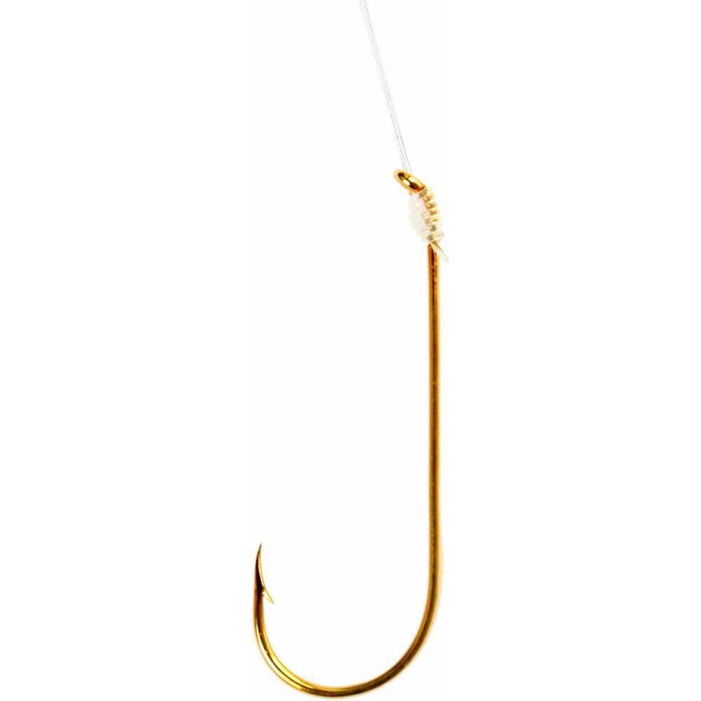 imageEagle Claw Assorted Aberdeen Light Wire Snell Fishing Hook 24 Piece Gold