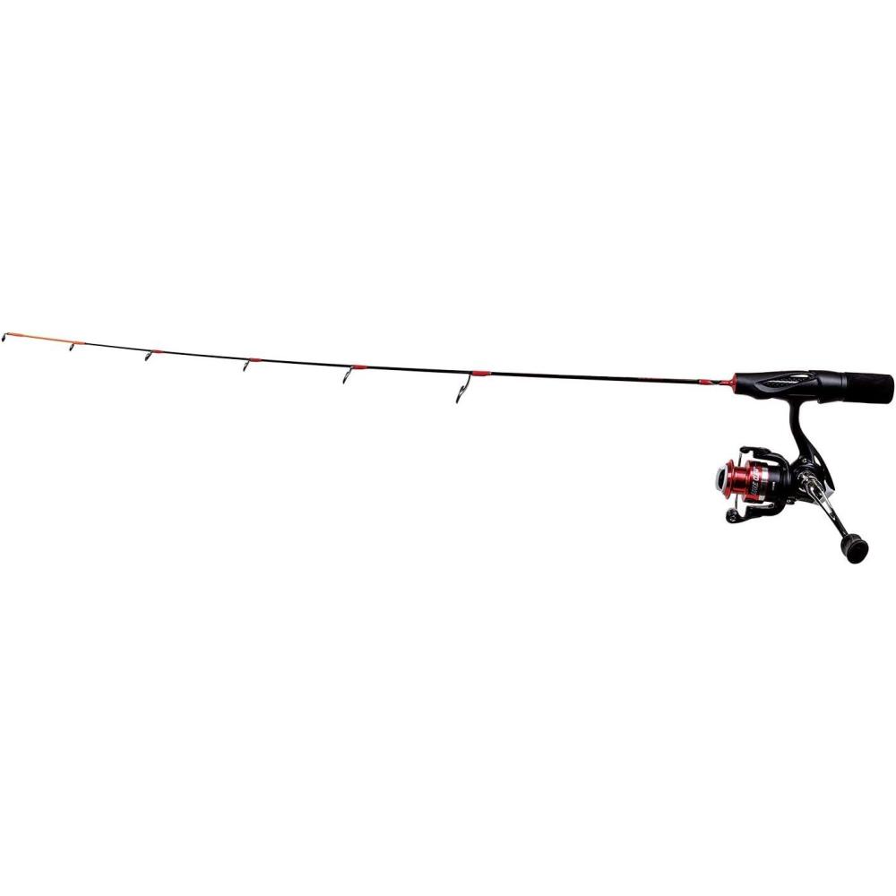 imageEagle Claw EC25 Medium Light Spinning Combo 28quot BlackRed