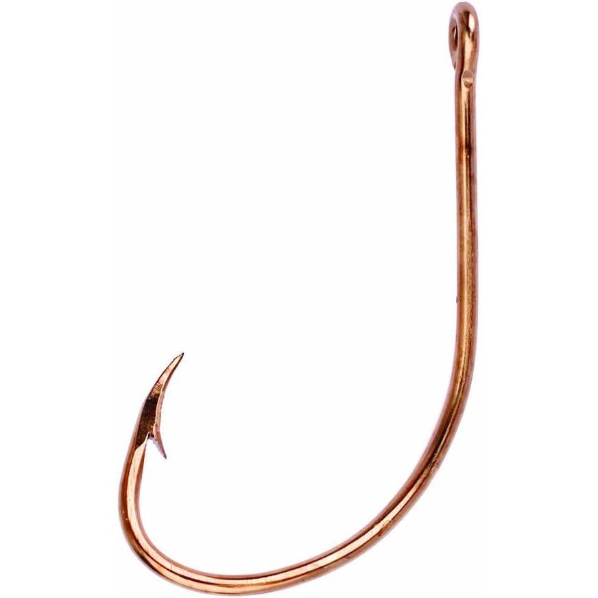 imageEagle Claw Lazer Sharp Plain Shank Wide Bend Offset Bronze One Size L042FH6