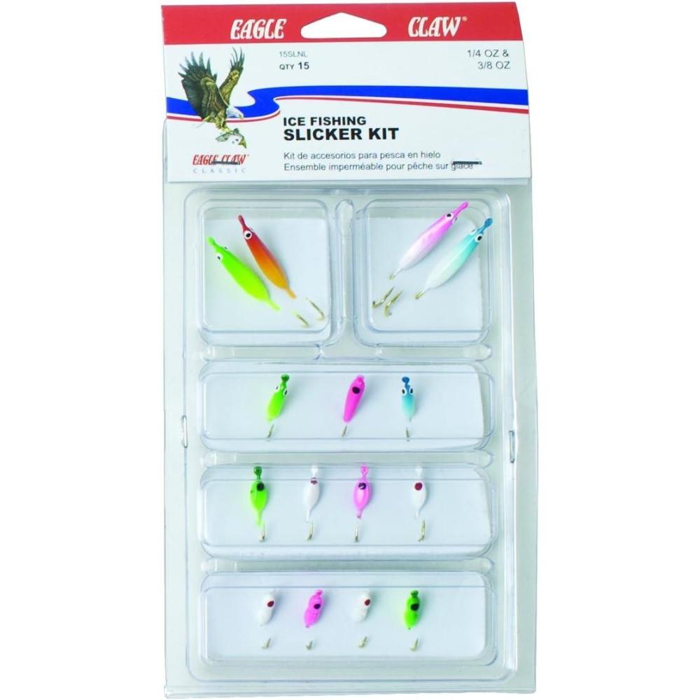 imageEagle Claw Slicker Jigs Kit Assorted Colors 15Piece15SLNL