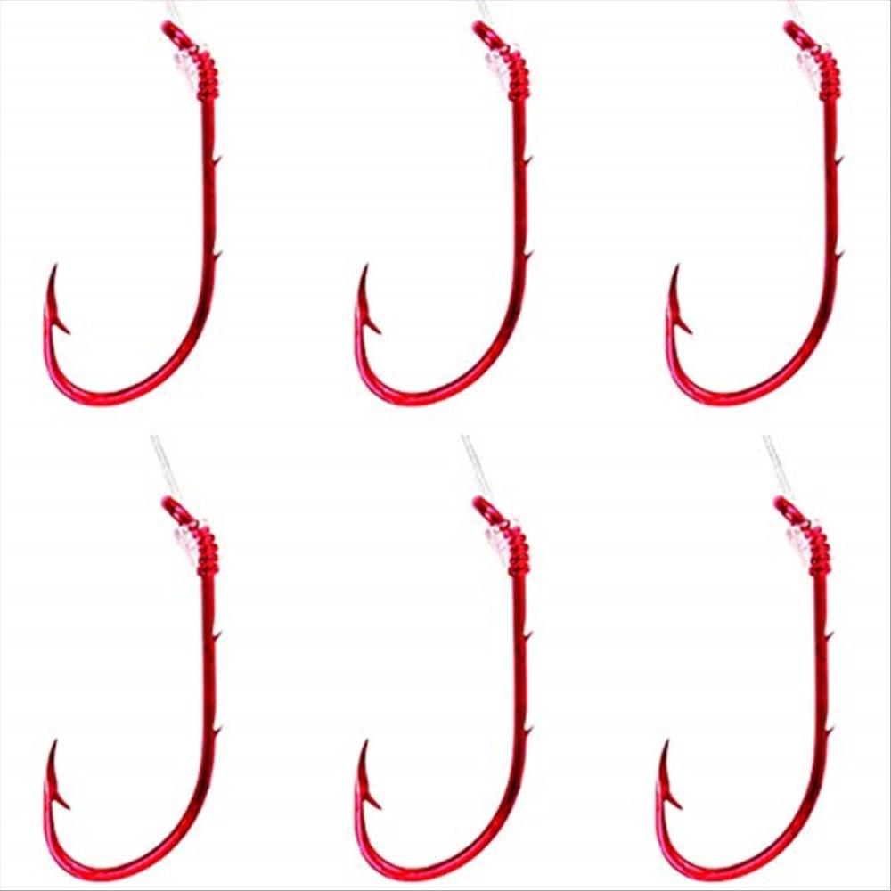 imageEagle Claw Snelled Baitholder Hooks 6PackOne Size