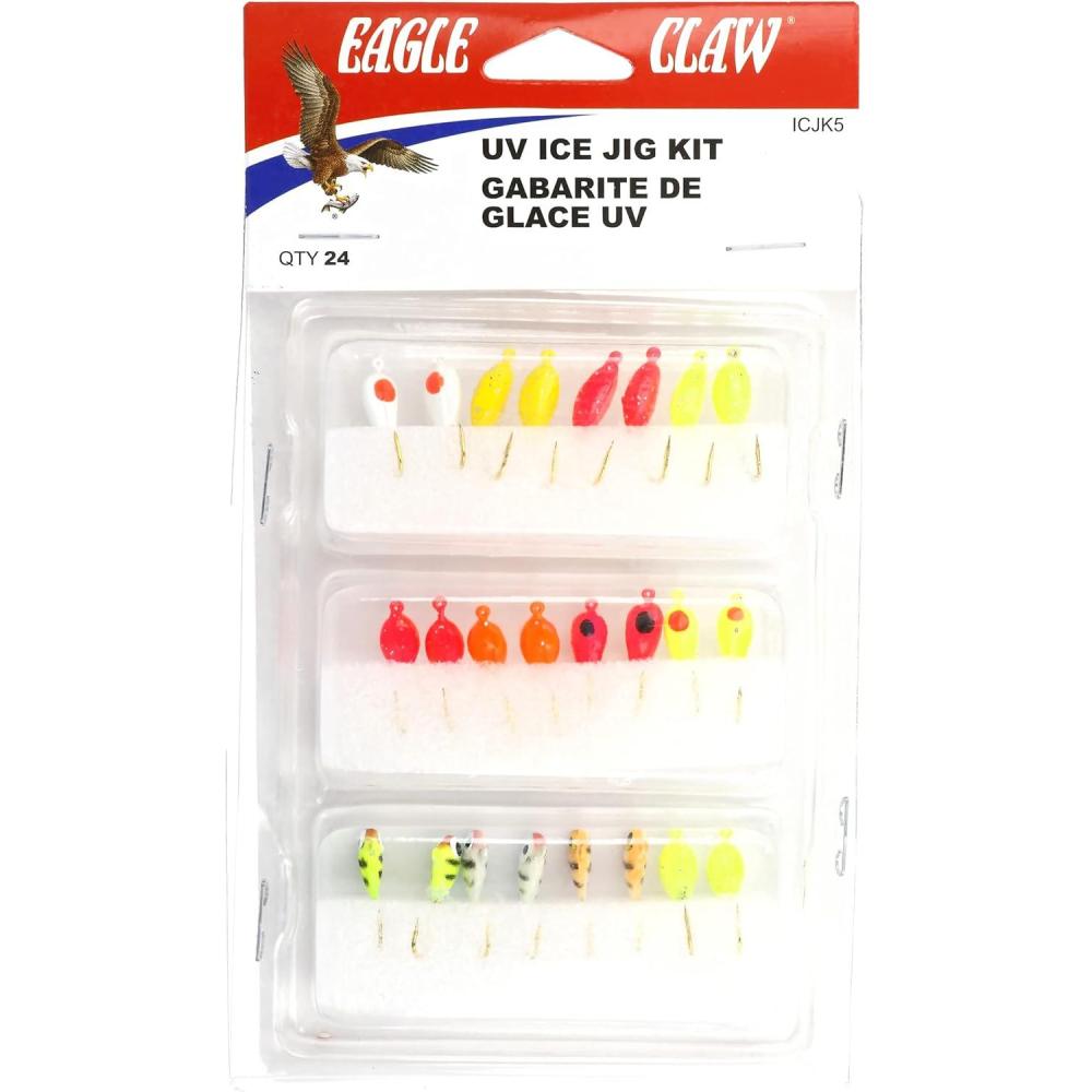 imageEagle Claw UV ICE JIG KIT Assorted Small