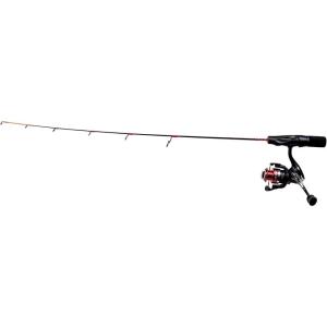 Eagle Claw EC2.5 Medium Light Spinning Combo 28″, Black/Red
