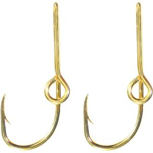 Eagle Claw Hat Fish Hook (Set of Two Gold Hat Hook pins) Plus a Free Deer Decal with Your Order!