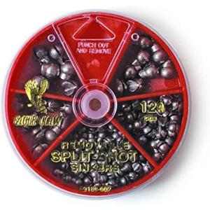 Eagle Claw Sinker Assortment Removable Split-Shot (Per 124)(Fishing Weight)
