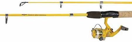 imageEagle Claw PK56TS PackIt Spin Combo Telescopic Rod 1 Piece Yellow 5Feet 6Inch