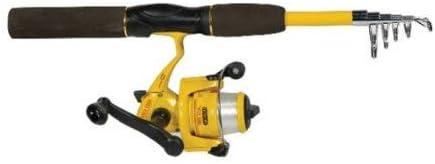 imageEagle Claw PK56TS PackIt Spin Combo Telescopic Rod 1 Piece Yellow 5Feet 6Inch