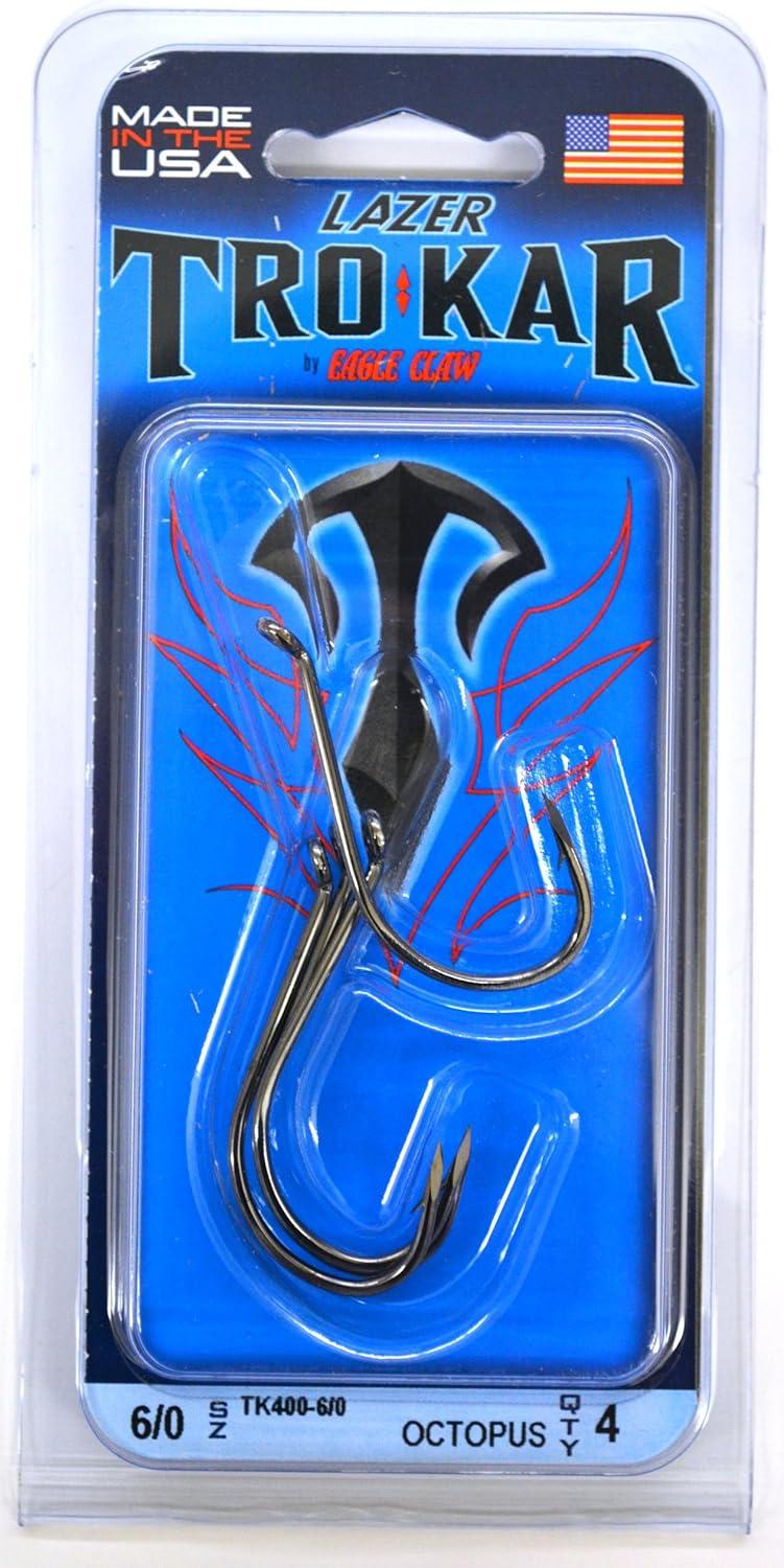 imageEagle Claw TK40060 Octopus Hook Platinum Black