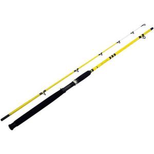 Eagle Claw Catclaw Casting Rod, 8′ Length. 2Piece Rod, Medium/Heavy Power, Yellow