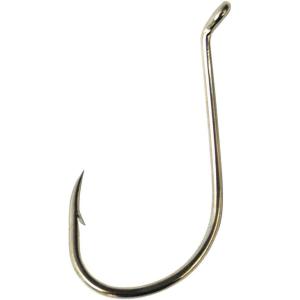 Lazer Sharp Eagle Claw Lazer Sharp Long Shank Octopus Hook Offset Up Eye Barbed Size Medium Wire Hooks(Nickel)