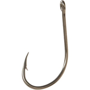 Eagle Claw L042-8 Lazer Plain Shank Wide Bend Offset Hook, Bronze Finish