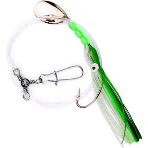 Eagle Claw L910 Lazer Sharp Single Spinner Fluke Rigs, Multi, One Size