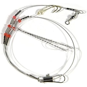 Eagle Claw L988-4 Lazer Porgy Hi-Low Rig, Nickel Finish
