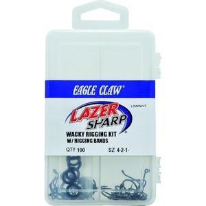 Eagle Claw LSWWKIT Lazer Sharp Wacky Worm Hook, Multi, One Size