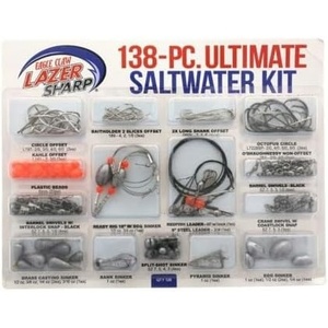Eagle Claw Lazer Sharp Ultimate Saltwater Terminal KIT, Multi, One Size (LSWKWM-2)